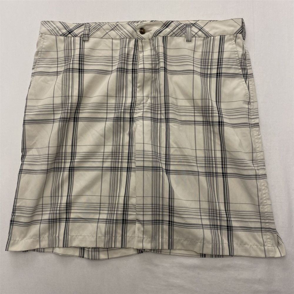 Ping 40 x 10" White Plaid‎ Performance Flex Wicking Tech Golf Shorts